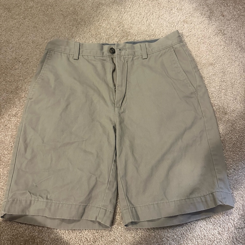 Amazon Essentials Men's Tan Flat Front Shorts